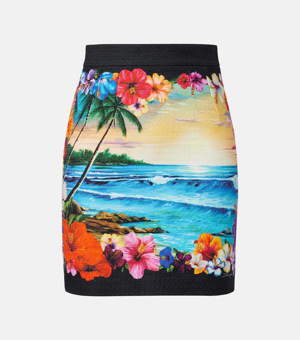  Dolce&gabbana Dolce&gabbana Printed Miniskirt 
