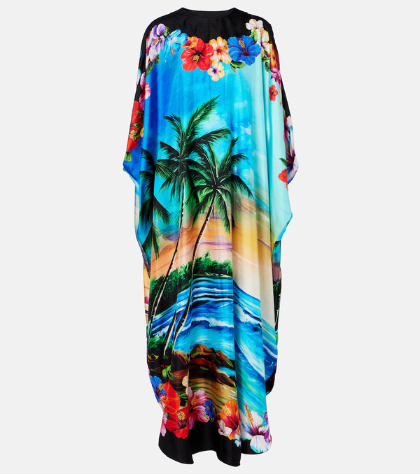  Dolce&gabbana Dolce&gabbana Printed Silk Kaftan 