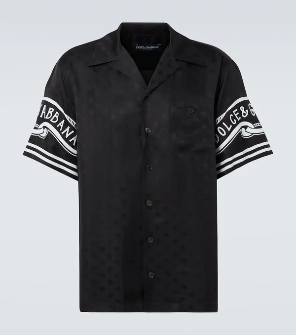  Dolce&gabbana Dolce&gabbana Printed Silk Twill Shirt 