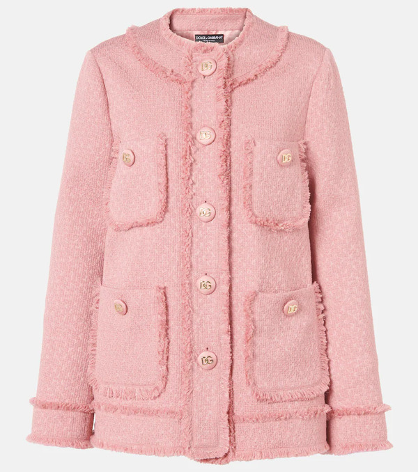  Dolce&gabbana Dolce&gabbana Rachel Wool-blend Tweed Jacket 