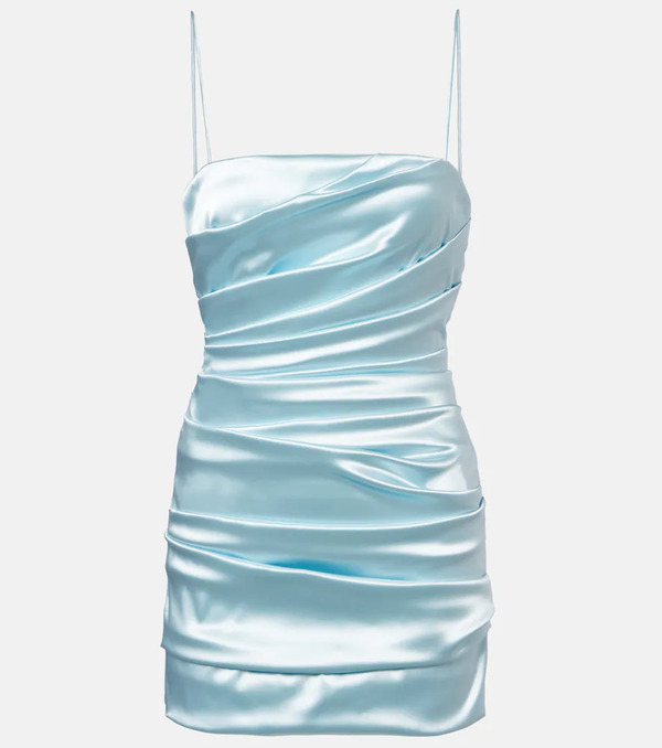  Dolce&gabbana Dolce&gabbana Ruched Satin Minidress 