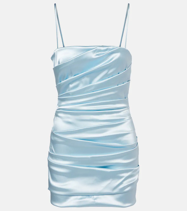  Dolce&gabbana Dolce&gabbana Ruched Satin Minidress 
