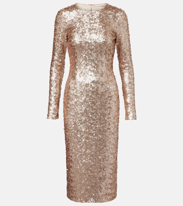  Dolce&gabbana Dolce&gabbana Sequined Cocktail Dress 