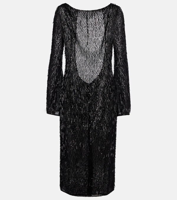  Dolce&gabbana Dolce&gabbana Sequined Midi Dress 