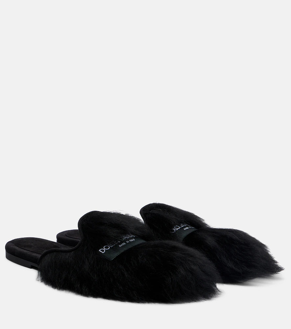  Dolce&gabbana Dolce&gabbana Shearling Mules 