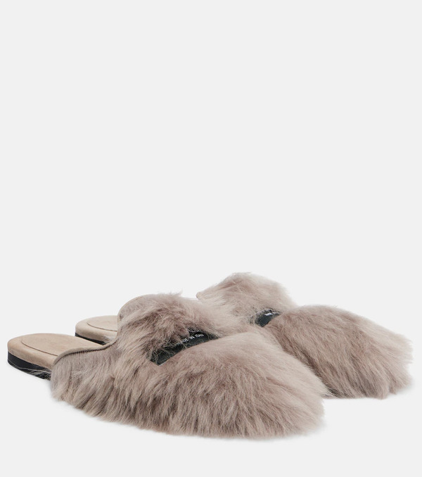  Dolce&gabbana Dolce&gabbana Shearling Mules 
