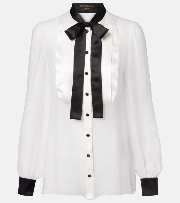  Dolce&gabbana Dolce&gabbana Sheer Silk Blouse 