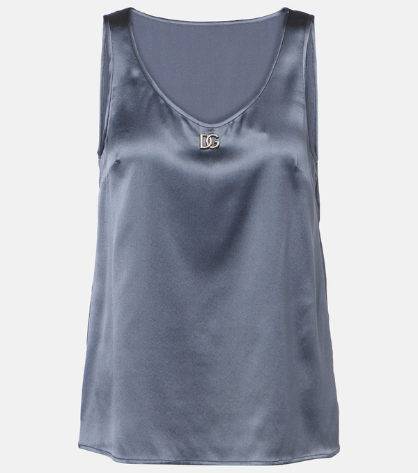  Dolce&gabbana Dolce&gabbana Silk-blend Top 