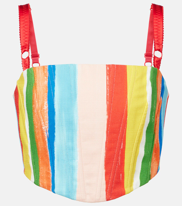  Dolce&gabbana Dolce&gabbana Striped Cotton-blend Tank Top 