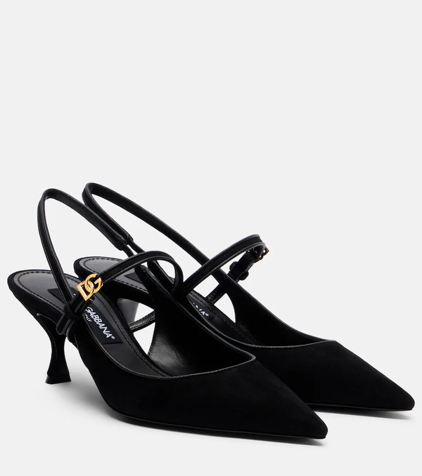  Dolce&gabbana Dolce&gabbana Suede Slingback Pumps 