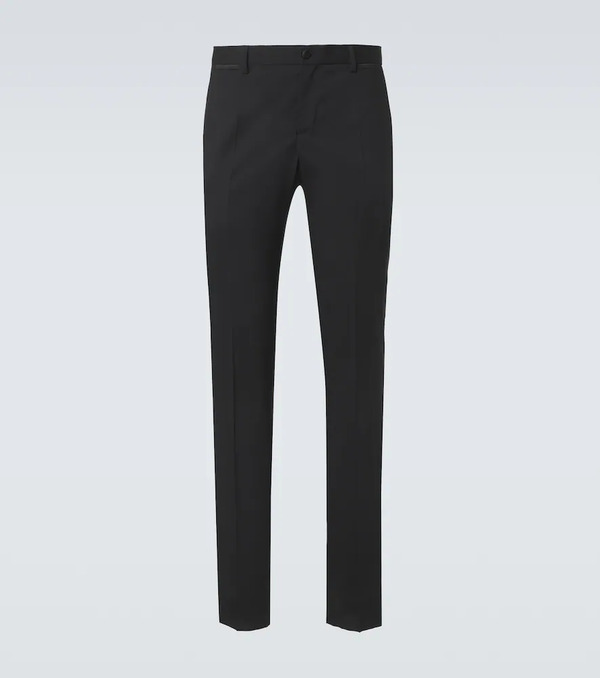  Dolce&gabbana Dolce&gabbana Wool And Silk-blend Tuxedo Pants 
