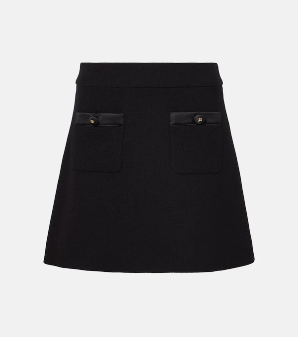  Dolce&gabbana Dolce&gabbana Wool And Silk Miniskirt 