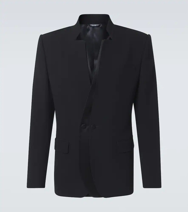  Dolce&gabbana Dolce&gabbana Wool-blend Gabardine Blazer 