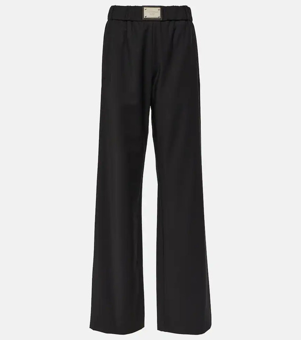  Dolce&gabbana Dolce&gabbana Wool-blend Wide-leg Pants 