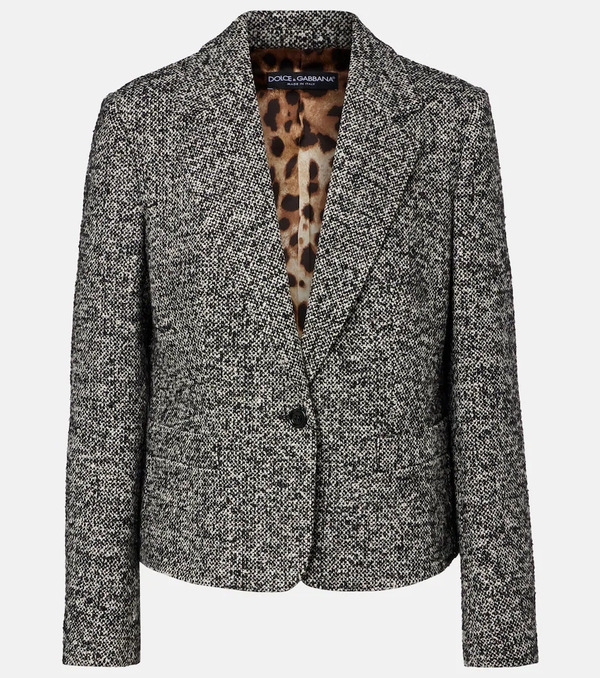  Dolce&gabbana Dolce&gabbana Wool, Silk, And Alpaca-blend Jacket 