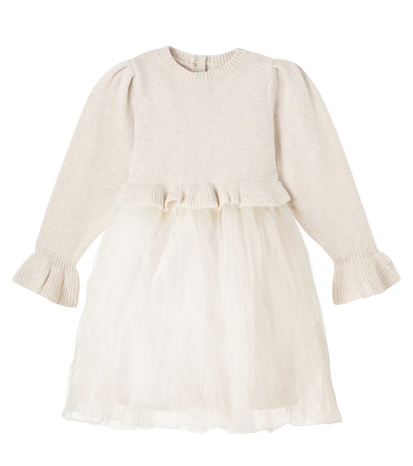  Donsje Donsje Paulien Paneled Wool-blend Dress 