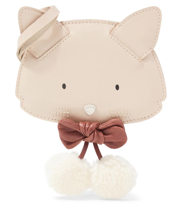  Donsje Donsje Pua Pompom-trimmed Metallic Leather Backpack 