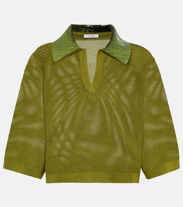  Dorothee Schumacher Dorothee Schumacher Essential Ease Wool-blend Crop Top 