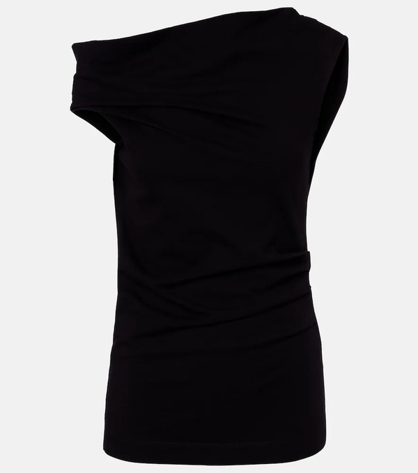  Dries Van Noten Dries Van Noten Asymmetric Cotton Top 