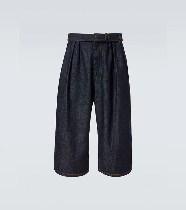  Dries Van Noten Dries Van Noten Belted Denim Bermuda Shorts 