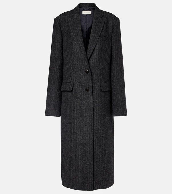  Dries Van Noten Dries Van Noten Chalk Stripe Wool Coat 