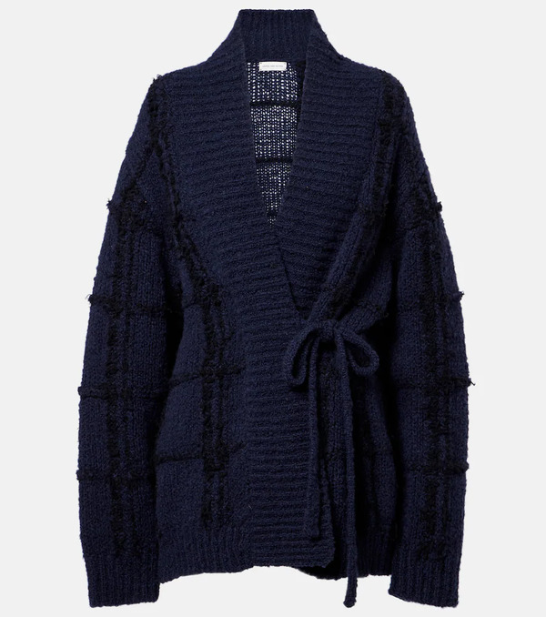  Dries Van Noten Dries Van Noten Checked Wool Cardigan 