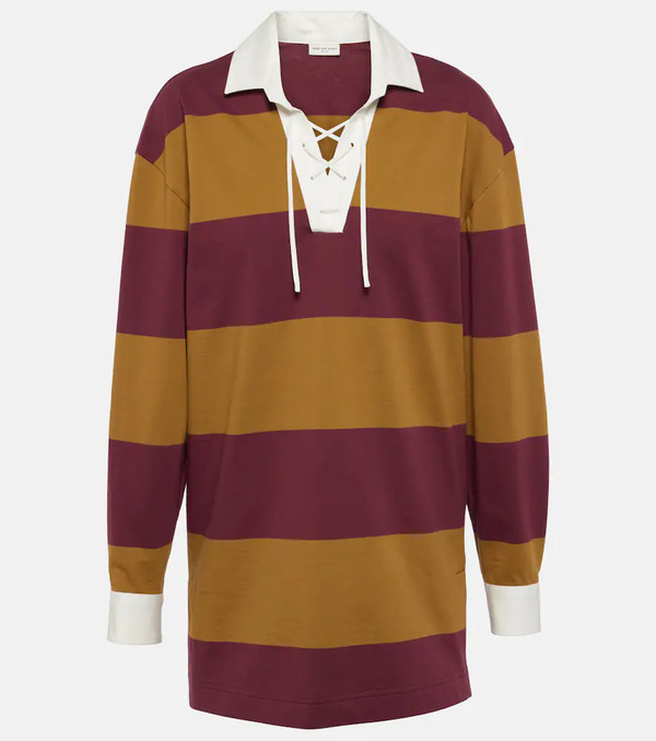  Dries Van Noten Dries Van Noten Colorblocked Cotton-blend Sweatshirt 
