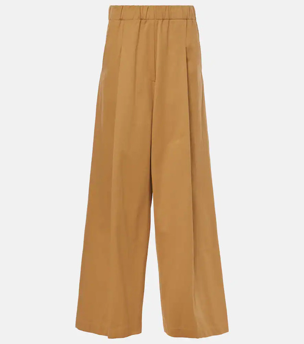 Dries Van Noten Dries Van Noten Cotton Wide-leg Pants 