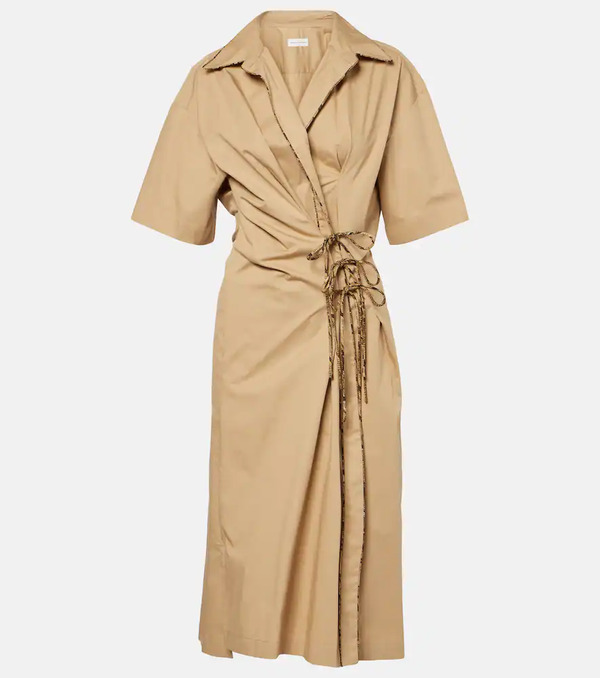  Dries Van Noten Dries Van Noten Cotton Wrap Dress 
