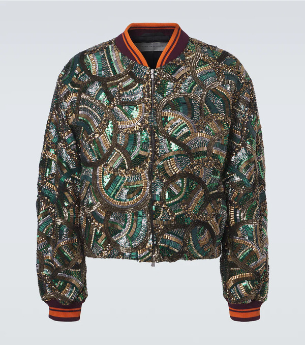  Dries Van Noten Dries Van Noten Embellished Bomber Jacket 