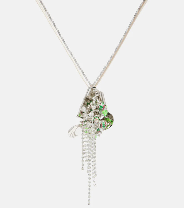  Dries Van Noten Dries Van Noten Embellished Charm Necklace 
