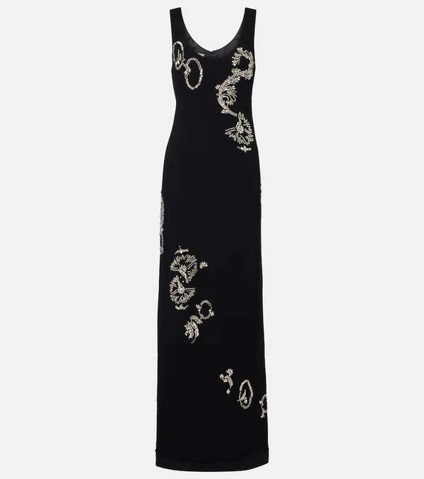  Dries Van Noten Dries Van Noten Embellished Gown 