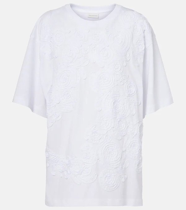  Dries Van Noten Dries Van Noten Embroidered Oversized Cotton T-shirt 