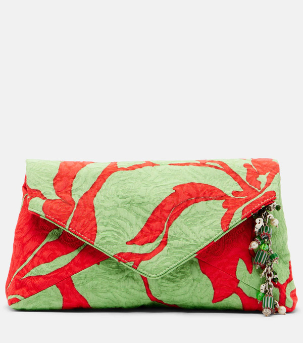  Dries Van Noten Dries Van Noten Envelope Small Jacquard Clutch 