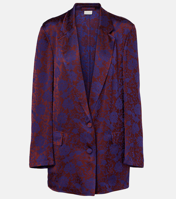  Dries Van Noten Dries Van Noten Floral Jacquard Blazer 