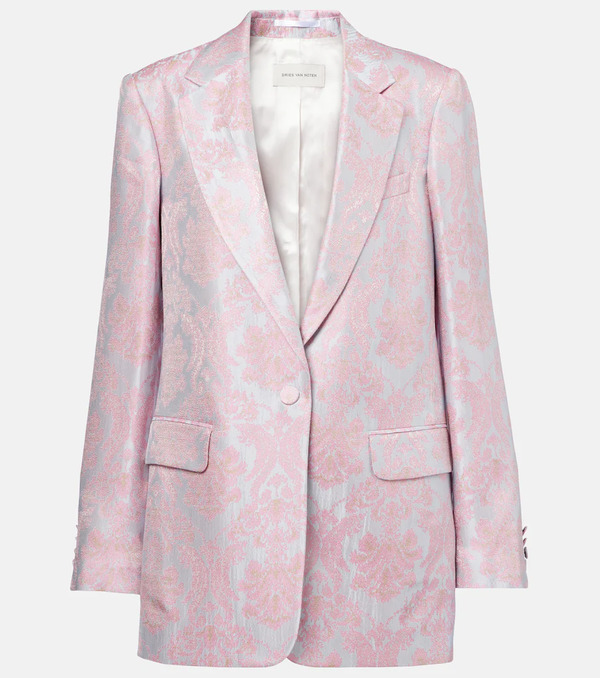  Dries Van Noten Dries Van Noten Floral Jacquard Blazer 