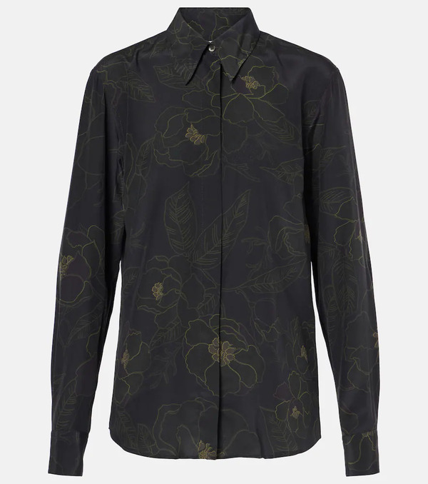  Dries Van Noten Dries Van Noten Floral Silk Shirt 