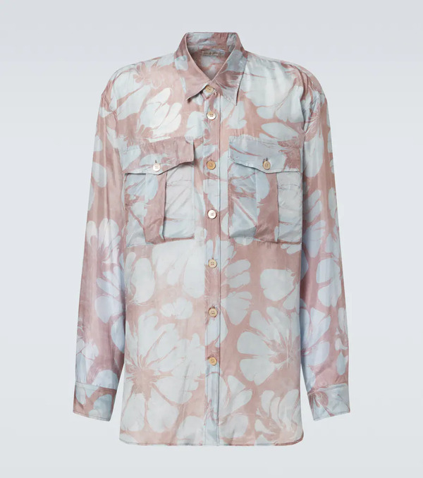  Dries Van Noten Dries Van Noten Floral Silk Shirt 