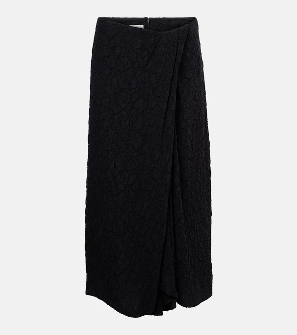  Dries Van Noten Dries Van Noten Gathered Midi Skirt 