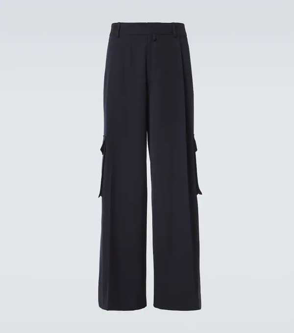  Dries Van Noten Dries Van Noten High-rise Wool Cargo Pants 