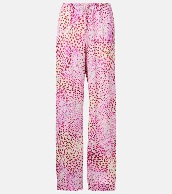  Dries Van Noten Dries Van Noten Jacquard Wide-leg Pants 