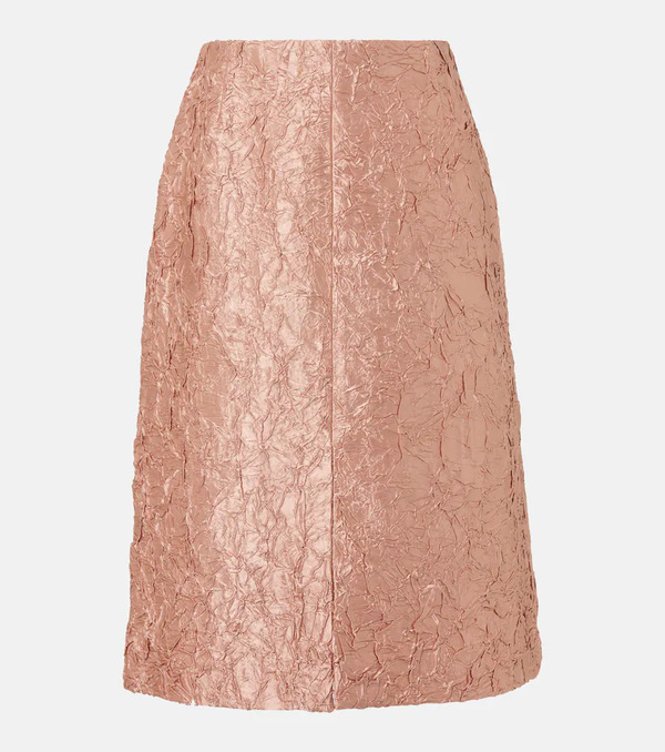  Dries Van Noten Dries Van Noten Lame Midi Skirt 