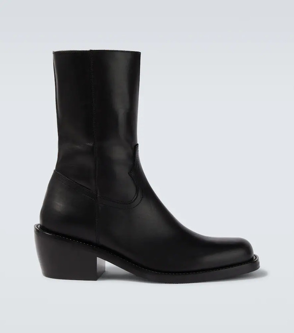  Dries Van Noten Dries Van Noten Leather Ankle Boots 
