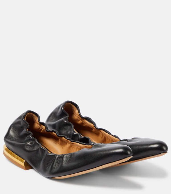  Dries Van Noten Dries Van Noten Leather Ballet Flats 
