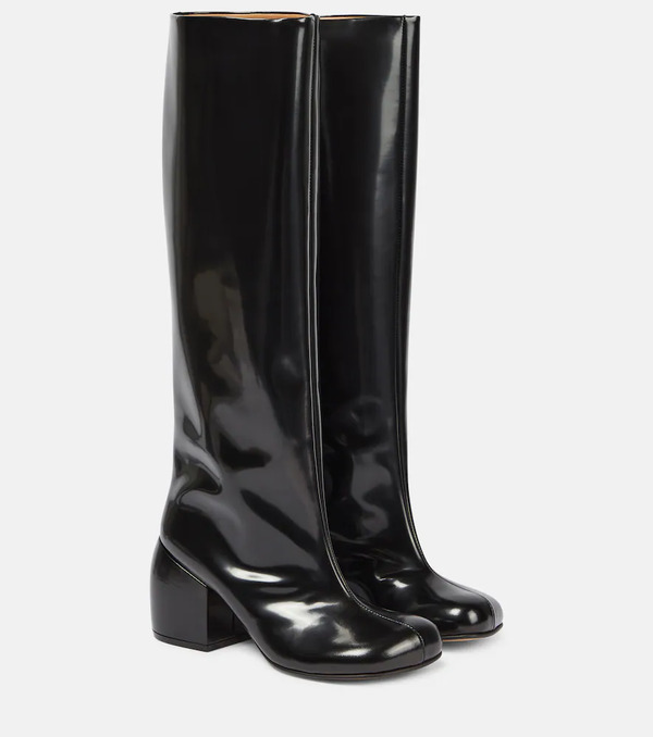  Dries Van Noten Dries Van Noten Leather Knee-high Boots 