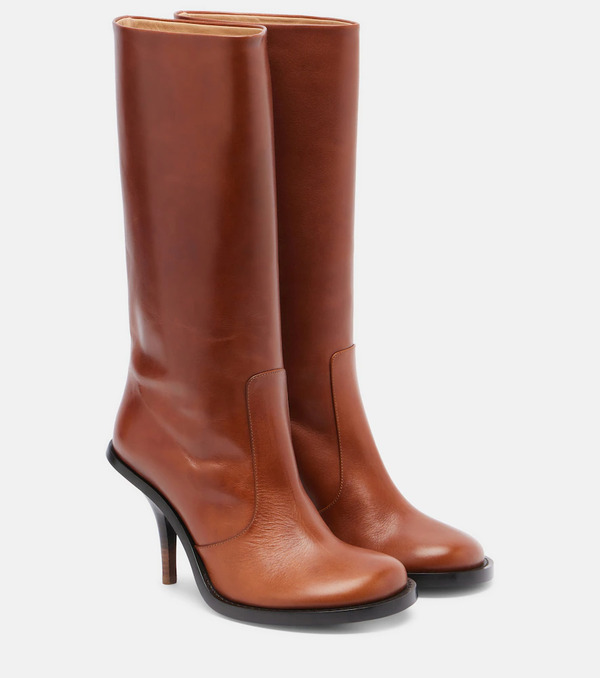  Dries Van Noten Dries Van Noten 90 Leather Knee-high Boots 