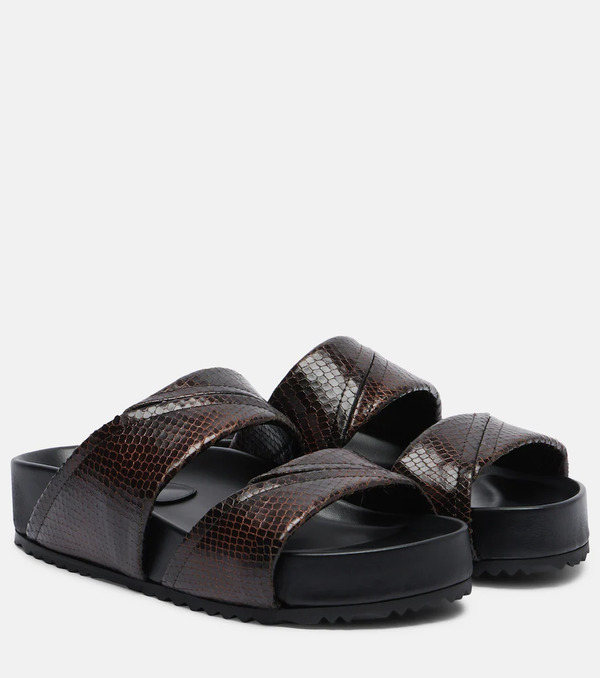  Dries Van Noten Dries Van Noten Leather Platform Sandals 