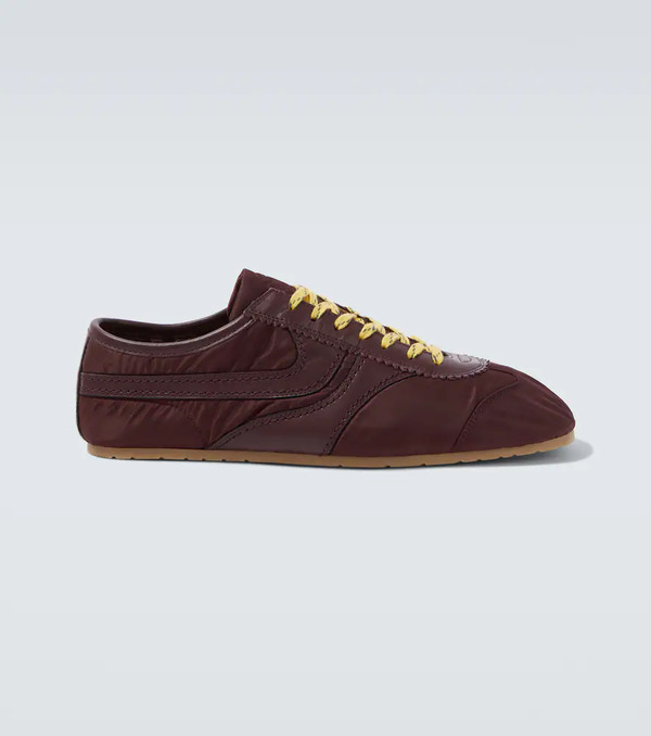  Dries Van Noten Dries Van Noten Leather-trimmed Sneakers 