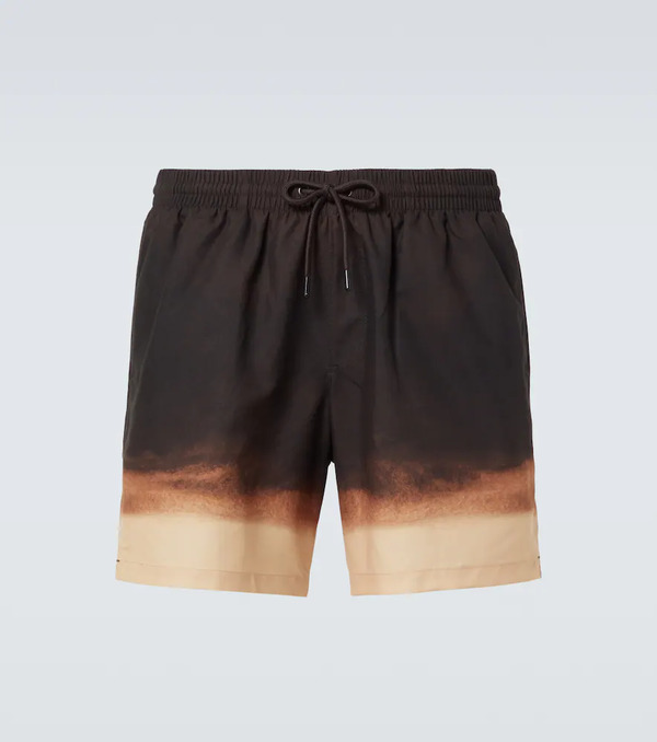  Dries Van Noten Dries Van Noten Ombre Swim Trunks 
