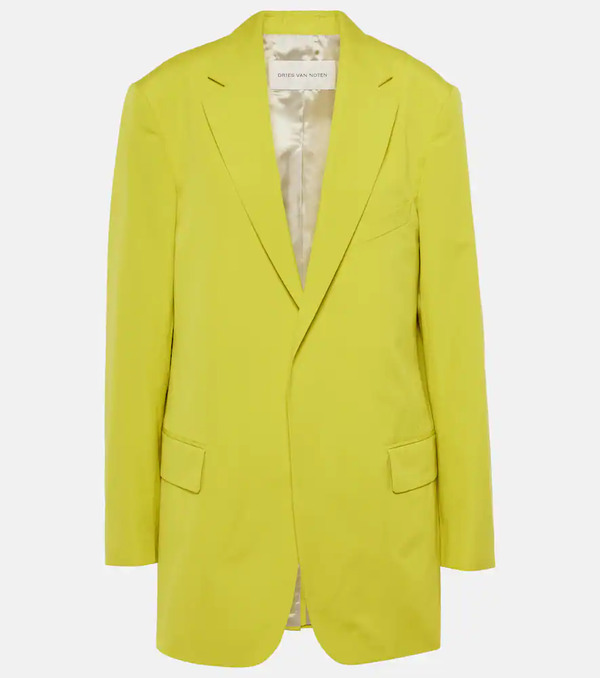  Dries Van Noten Dries Van Noten Oversized Cotton Poplin Blazer 